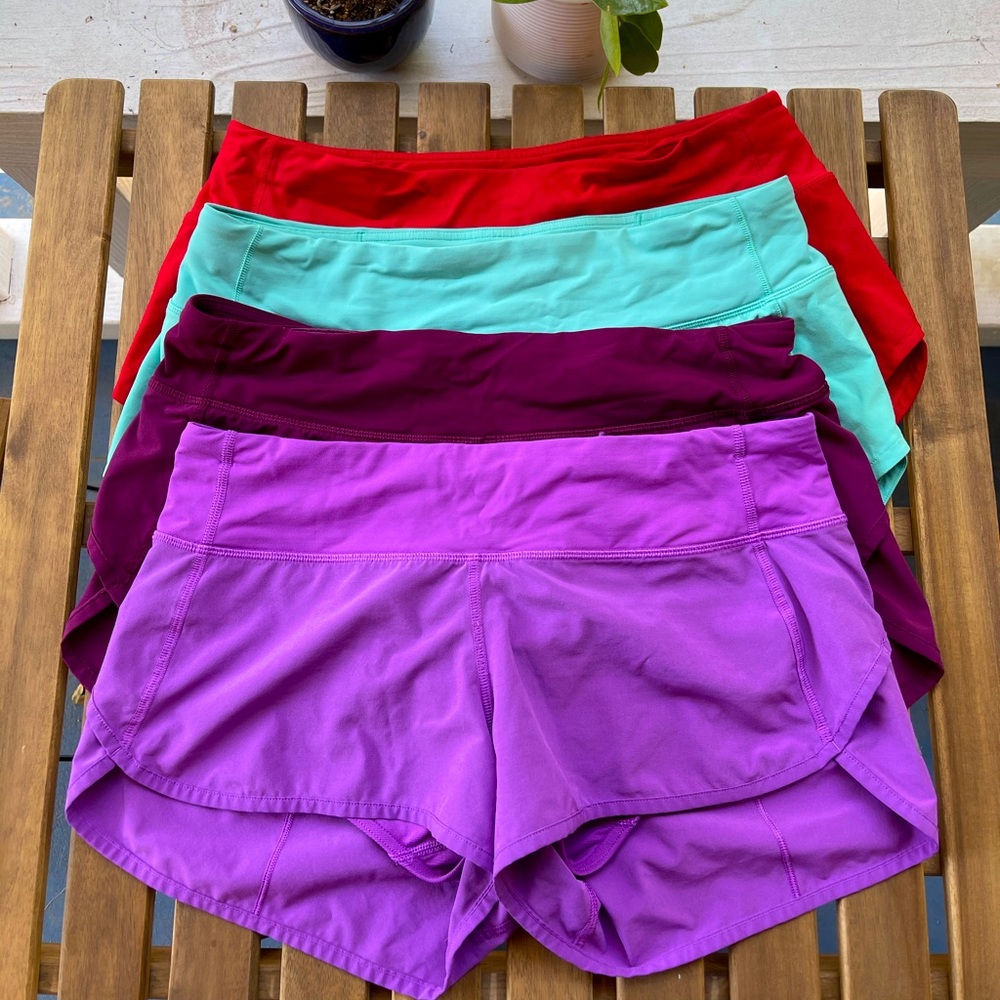 Lululemon speed up short 2.5 size 6